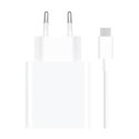 XIAOMI ORYGINALNA ŁADOWARKA MDY-14-EW 67W QC 3.0 + KABEL USB-USB-C 6A BIAŁA BULK