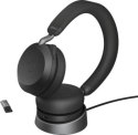 Słuchawki - Słuchawki bezprzewodowe Jabra Evolve 2 75 USB-A UC Stereo Stand Black - 27599-989-989