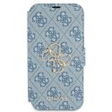 GUESS GUBKP13L4GMGBL IPHONE 13 PRO / 13 6,1" NIEBIESKI/BLUE BOOK 4G BIG METAL LOGO