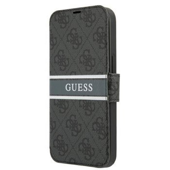 GUESS GUBKP13S4GDGR IPHONE 13 MINI 5,4" SZARY/GREY BOOK 4G STRIPE