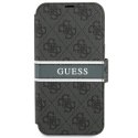 GUESS GUBKP13S4GDGR IPHONE 13 MINI 5,4" SZARY/GREY BOOK 4G STRIPE