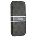 GUESS GUBKP13S4GDGR IPHONE 13 MINI 5,4" SZARY/GREY BOOK 4G STRIPE