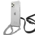 GUESS GUHCP12LKC4GSSI IPHONE 12 PRO MAX 6,7" TRANSPARENT HARDCASE 4G SILVER CHAIN