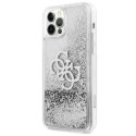 GUESS GUHCP12LLG4GSI IPHONE 12 PRO MAX 6,7" SREBRNY/SILVER HARDCASE 4G BIG LIQUID GLITTER