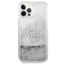 GUESS GUHCP12LLG4GSI IPHONE 12 PRO MAX 6,7" SREBRNY/SILVER HARDCASE 4G BIG LIQUID GLITTER