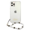 GUESS GUHCP12MKPSWH IPHONE 12/12 PRO 6,1" TRANSPARENT HARDCASE WHITE PEARL