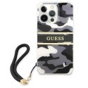 GUESS GUHCP13LKCABBK IPHONE 13 PRO / 13 6,1" CZARNY/BLACK HARDCASE CAMO STRAP COLLECTION