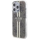 GUESS GUHCP15XH4PSEGW IPHONE 15 PRO MAX 6.7" BRĄZOWY/BROWN HARDCASE IML 4G GOLD STRIPE