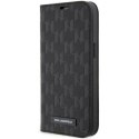 KARL LAGERFELD KLBKP14LSAKLHPK IPHONE 14 PRO 6.1" BOOKCASE CZARNY/BLACK SAFFIANO MONOGRAM