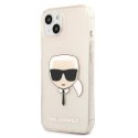 KARL LAGERFELD KLHCP13SKHTUGLGO IPHONE 13 MINI 5,4" ZŁOTY/GOLD HARDCASE GLITTER KARL`S HEAD