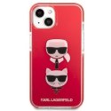 KARL LAGERFELD KLHCP13STPE2TR IPHONE 13 MINI 5,4" HARDCASE CZERWONY/RED KARL&CHOUPETTE HEAD