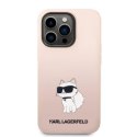 KARL LAGERFELD KLHCP14XSNCHBCP IPHONE 14 PRO MAX 6,7" HARDCASE RÓŻOWY/PINK SILICONE CHOUPETTE