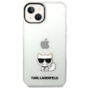 KARL LAGERFELD KLHCP14MCTTR IPHONE 14 PLUS / 15 PLUS 6,7" HARDCASE PRZEŹROCZYSTY/TRANSPARENT CHOUPETTE BODY