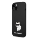 KARL LAGERFELD KLHCP14MSNCHBCK IPHONE 14 PLUS / 15 PLUS 6,7" HARDCASE CZARNY/BLACK SILICONE CHOUPETTE