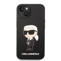 KARL LAGERFELD KLHCP14MSNIKBCK IPHONE 14 PLUS / 15 PLUS 6,7" HARDCASE CZARNY/BLACK SILICONE IKONIK