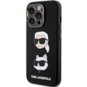 KARL LAGERFELD KLHCP15XSDHKCNK IPHONE 15 PRO MAX 6.7" CZARNY/BLACK SILICONE KARL&CHOUPETTE HEAD