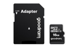 Karta pamięci GoodRam M1AA-0160R12 (16GB; Class 10 Class U1; Adapter Karta pamięci)