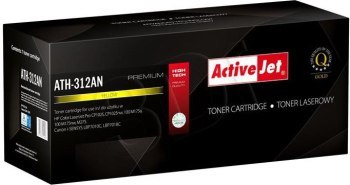 Toner Activejet ATH-312AN (zamiennik Canon HP 126A CRG-729Y CE312A; Premium; 1000 stron; żółty)