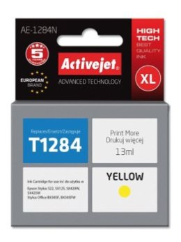 Tusz Activejet AE-1284N (zamiennik Epson T1284; Supreme; 13 ml; żółty)