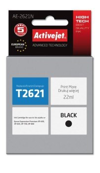 Tusz Activejet AE-2621N (zamiennik Epson 26 T2621; Supreme; 22 ml; czarny)