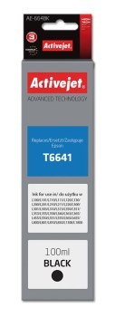 Tusz Activejet AE-664Bk (zamiennik Epson T6641; Supreme; 100 ml; czarny)