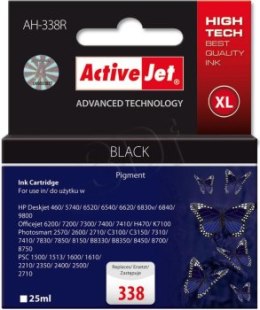 Tusz Activejet AH-338R (zamiennik HP 338 C8765EE; Premium; 25 ml; czarny)