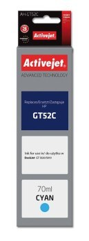 Tusz Activejet AH-GT52C (zamiennik HP GT52C M0H54AE; Supreme; 70 ml; niebieski)