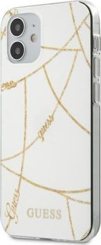 Guess Gold Chain do iPhone 12 Mini (biały)