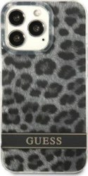 Guess Leopard Electro Stripe do iPhone 13 Pro (szary)