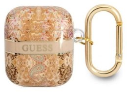 Guess Paisley - Etui Apple Airpods 1/2 gen (Gold)