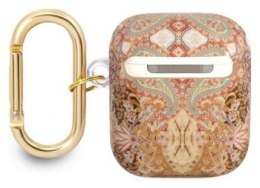 Guess Paisley - Etui Apple Airpods 1/2 gen (Gold)