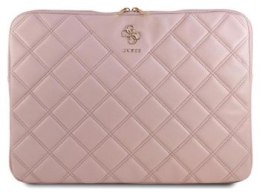 Guess Quilted 4G Sleeve 15'' - 16'' (różowy)