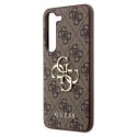 Guess 4G Big Metal Logo - Etui Samsung Galaxy S24 (brązowy)