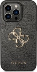 Guess 4G Big Metal Logo - Etui iPhone 15 Pro (szary)