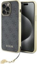 Guess 4G Charms Collection - Etui iPhone 15 Pro Max (szary)