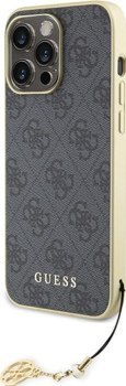 Guess 4G Charms Collection - Etui iPhone 15 Pro Max (szary)