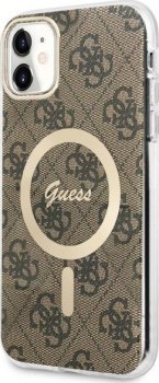 Guess 4G MagSafe - Etui iPhone 11 (Brązowy)