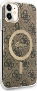 Guess 4G MagSafe - Etui iPhone 11 (Brązowy)