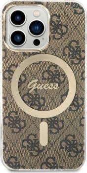 Guess 4G MagSafe - Etui iPhone 13 Pro (Brązowy)