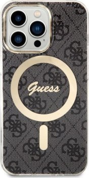 Guess 4G MagSafe - Etui iPhone 13 Pro (Czarny)