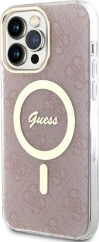 Guess 4G MagSafe - Etui iPhone 13 Pro Max (Różowy)