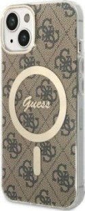 Guess 4G MagSafe - Etui iPhone 14 (Brązowy)