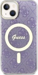 Guess 4G MagSafe - Etui iPhone 14 (Purpurowy)