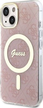 Guess 4G MagSafe - Etui iPhone 14 (Różowy)