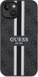 Guess 4G Printed Stripes MagSafe - Etui iPhone 14 (Czarny)