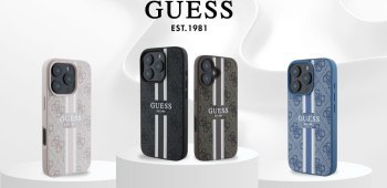 Guess 4G Printed Stripes MagSafe do iPhone 16 różowy