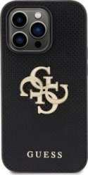 Guess 4G Strass Metal Logo - Etui iPhone 15 Pro Max czarny