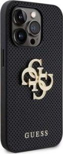 Guess 4G Strass Metal Logo - Etui iPhone 15 Pro Max czarny