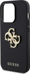 Guess 4G Strass Metal Logo - Etui iPhone 15 Pro Max czarny