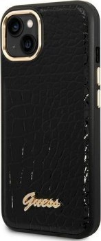 Guess Croco Collection do iPhone 14 Plus (czarny)